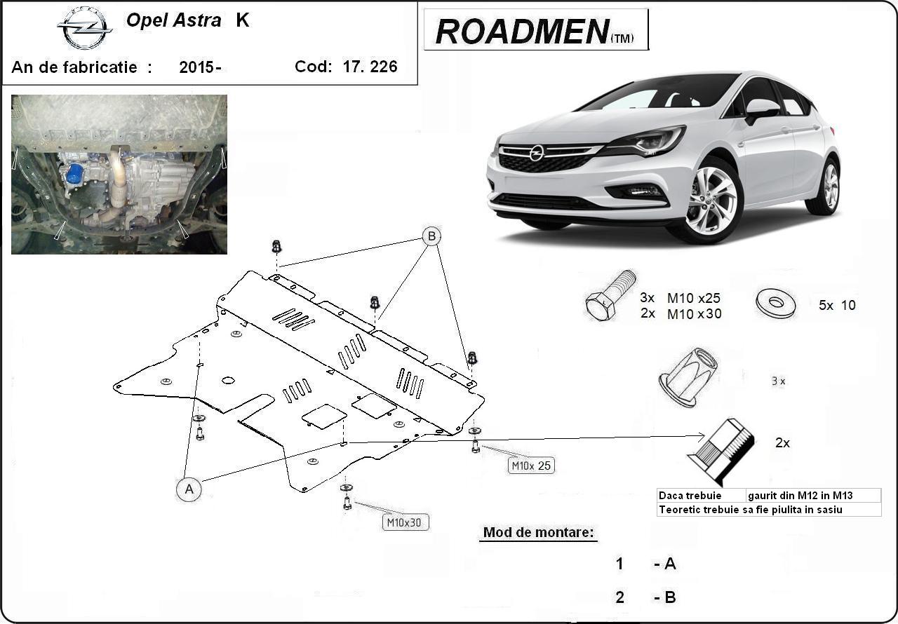Scut motor Opel Astra K
