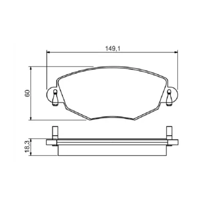 Placute frana fata Ford Mondeo III, Jaguar X-Type