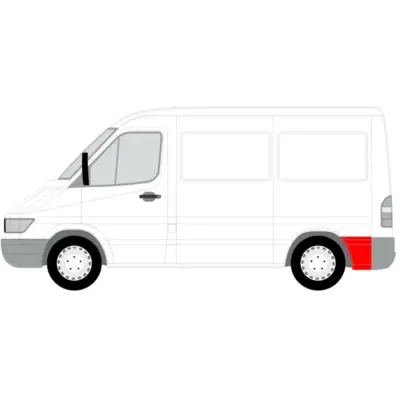 Panou reparatie aripa spate stanga Mercedes Sprinter, VW LT