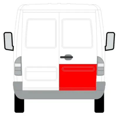 Panou reparatie usa dreapta spate Mercedes Sprinter, VW LT