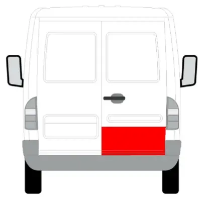 Segment inferior usa dreapta spate Mercedes Sprinter, VW LT